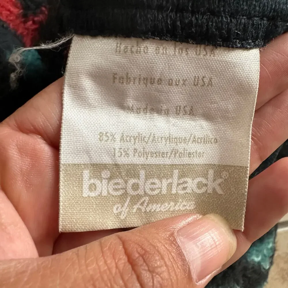 BIEDERLACK Aztec‎ Southwest Cuddle Wrap Stadium Blanket Snap Zip USA Made